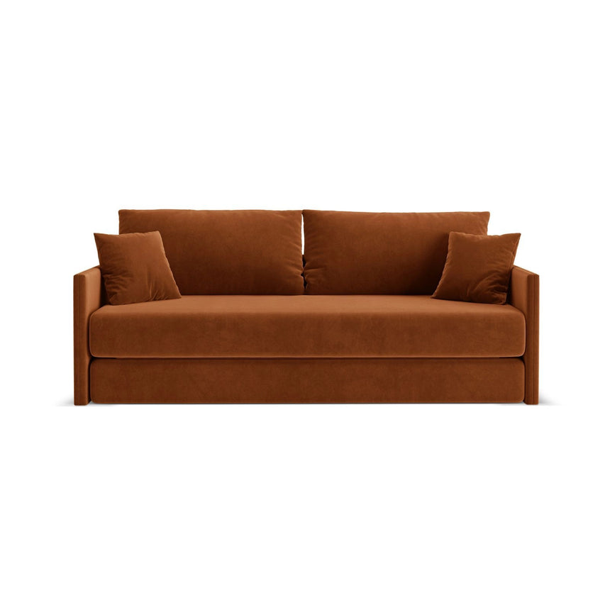 Shannon 3-Sitzer Sofa aus Samt in Terrakotta (Salvador 14), 209x94x87 cm von Cosmopolitan Design – Bild 1