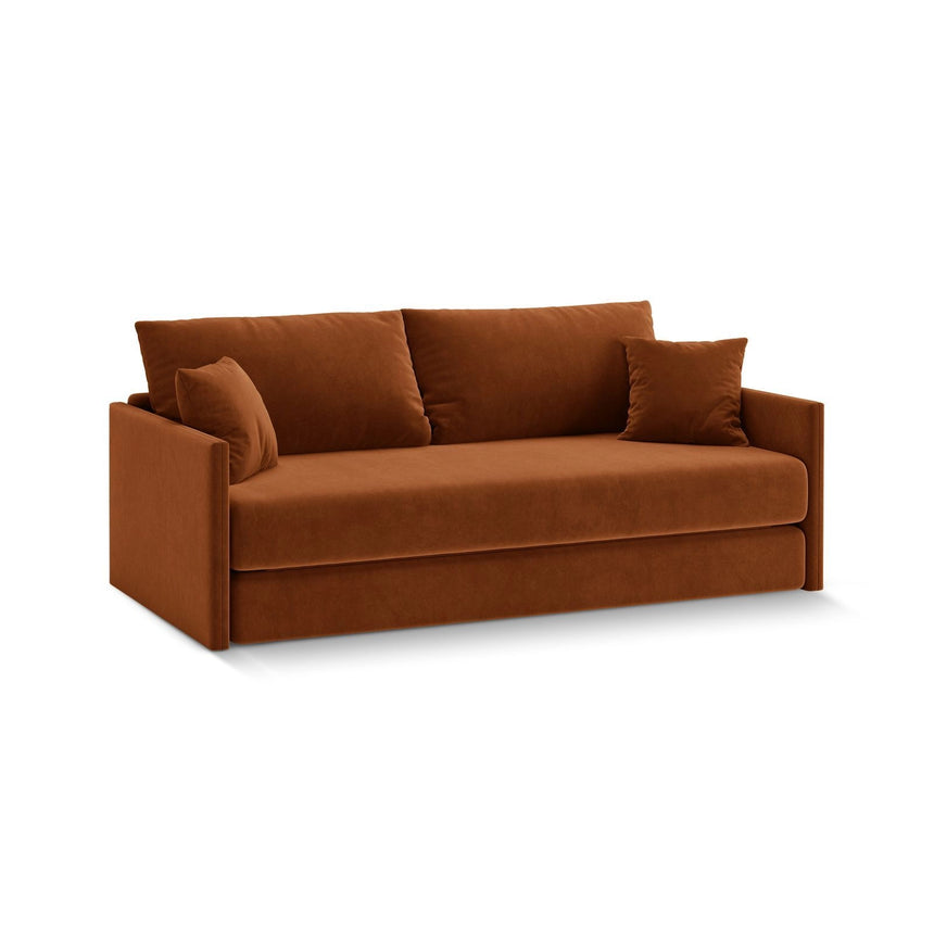 Shannon 3-Sitzer Sofa aus Samt in Terrakotta (Salvador 14), 209x94x87 cm von Cosmopolitan Design – Bild 3