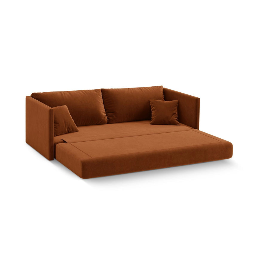 Shannon 3-Sitzer Sofa aus Samt in Terrakotta (Salvador 14), 209x94x87 cm von Cosmopolitan Design – Bild 4