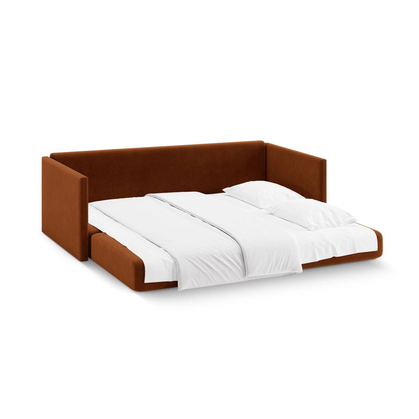 Shannon 3-Sitzer Sofa aus Samt in Terrakotta (Salvador 14), 209x94x87 cm von Cosmopolitan Design – Bild 5