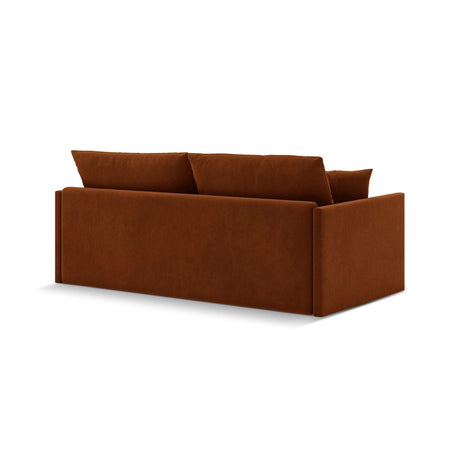 Shannon 3-Sitzer Sofa aus Samt in Terrakotta (Salvador 14), 209x94x87 cm von Cosmopolitan Design – Bild 6
