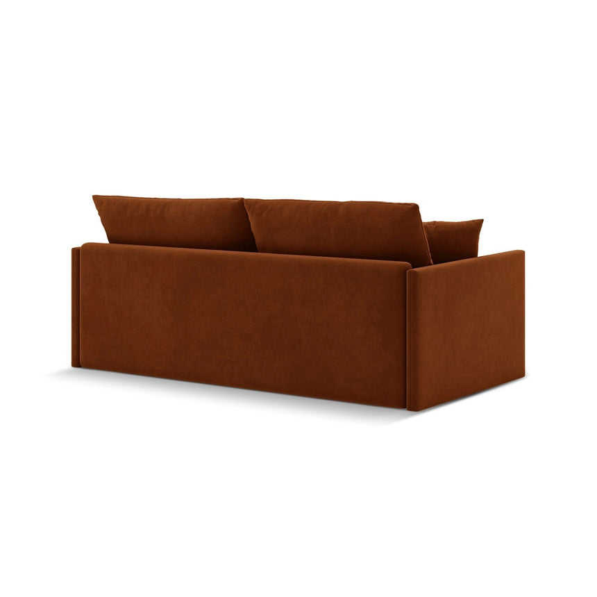 Shannon 3-Sitzer Sofa aus Samt in Terrakotta (Salvador 14), 209x94x87 cm von Cosmopolitan Design – Bild 6