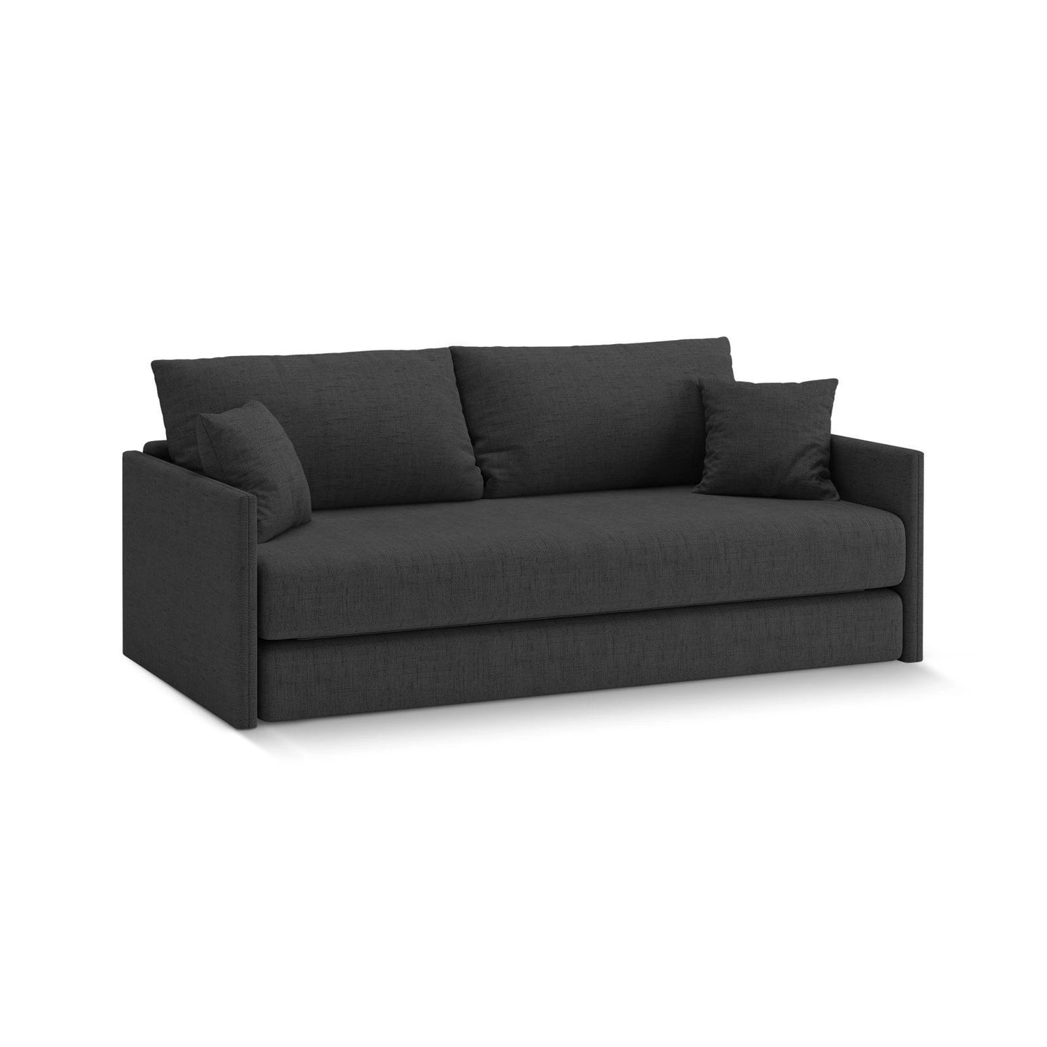 Shannon 3-Sitzer Sofa aus Strukturierter Stoff in Anthrazit (Moly 97), 209x94x87 cm von Cosmopolitan Design – Bild 3