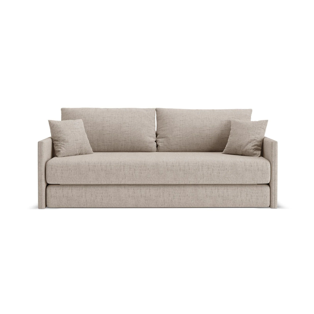 Shannon 3-Sitzer Sofa aus Strukturierter Stoff in Cappuccino (Moly 11), 209x94x87 cm von Cosmopolitan Design – Bild 1