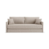 Shannon 3-Sitzer Sofa aus Strukturierter Stoff in Cappuccino (Moly 11), 209x94x87 cm von Cosmopolitan Design – Bild 1
