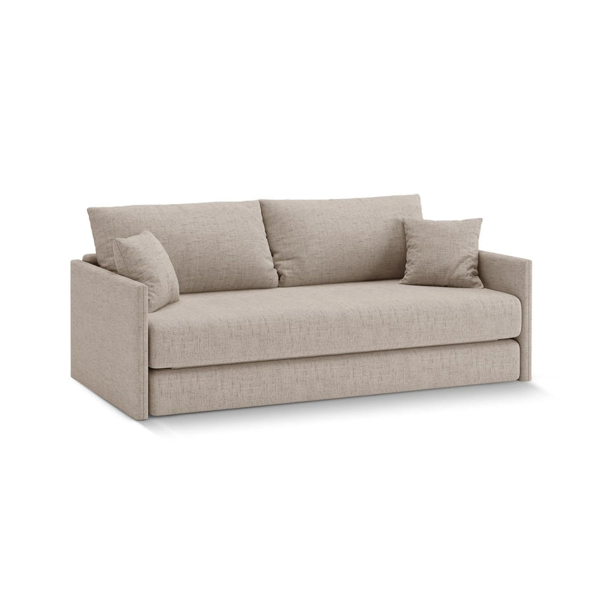Shannon 3-Sitzer Sofa aus Strukturierter Stoff in Cappuccino (Moly 11), 209x94x87 cm von Cosmopolitan Design – Bild 3