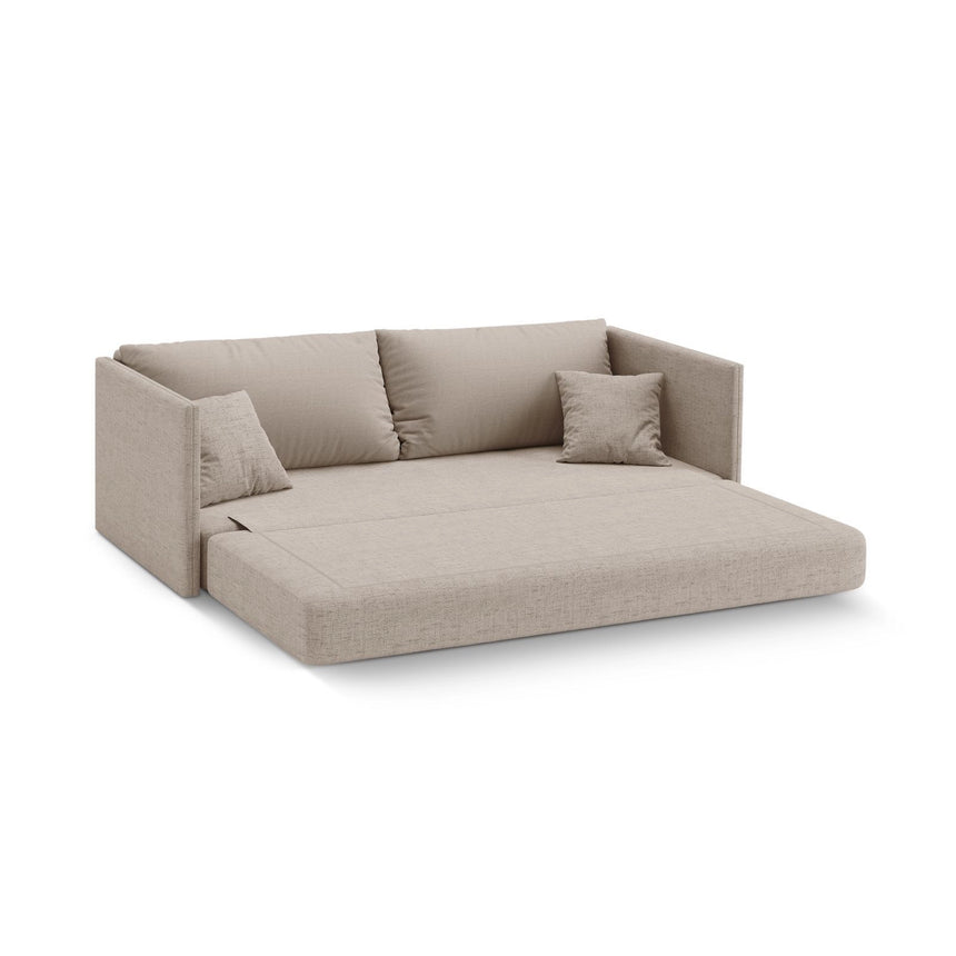 Shannon 3-Sitzer Sofa aus Strukturierter Stoff in Cappuccino (Moly 11), 209x94x87 cm von Cosmopolitan Design – Bild 4
