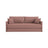 Shannon 3-Sitzer Sofa aus Strukturierter Stoff in Dunkelrosa (Moly 63), 209x94x87 cm von Cosmopolitan Design – Bild 1