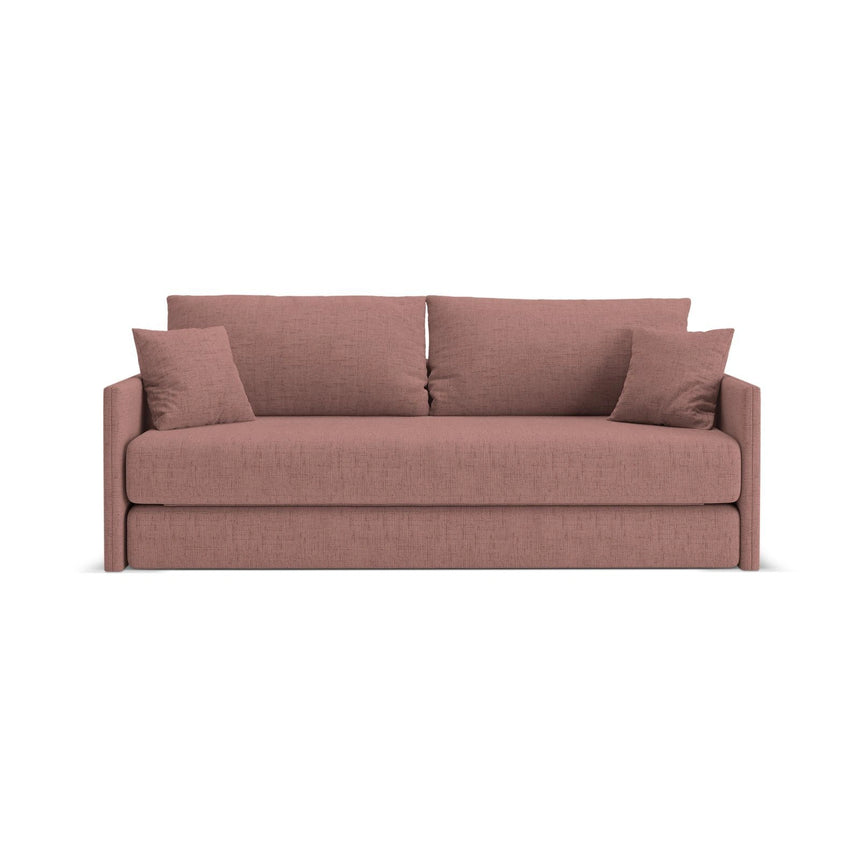 Shannon 3-Sitzer Sofa aus Strukturierter Stoff in Dunkelrosa (Moly 63), 209x94x87 cm von Cosmopolitan Design – Bild 1