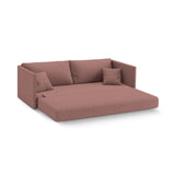 Shannon 3-Sitzer Sofa aus Strukturierter Stoff in Dunkelrosa (Moly 63), 209x94x87 cm von Cosmopolitan Design – Bild 4