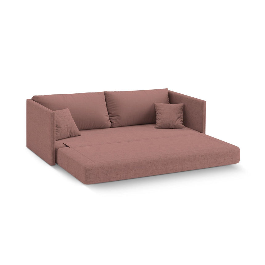 Shannon 3-Sitzer Sofa aus Strukturierter Stoff in Dunkelrosa (Moly 63), 209x94x87 cm von Cosmopolitan Design – Bild 4