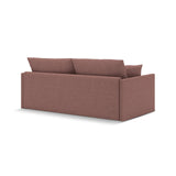 Shannon 3-Sitzer Sofa aus Strukturierter Stoff in Dunkelrosa (Moly 63), 209x94x87 cm von Cosmopolitan Design – Bild 6
