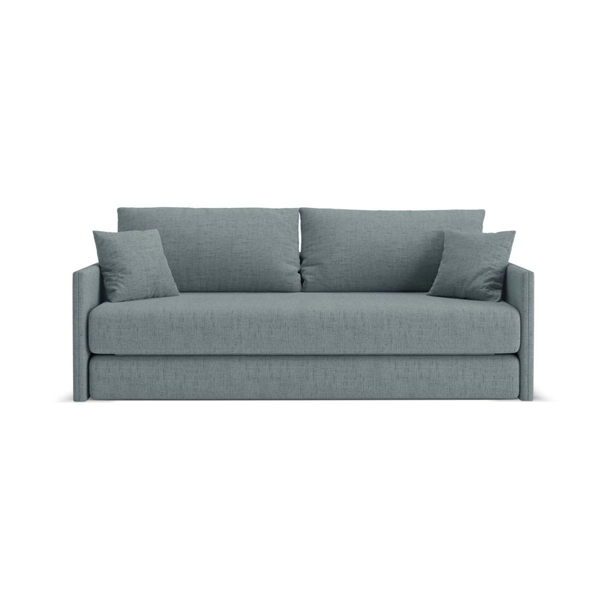 Shannon 3-Sitzer Sofa aus Strukturierter Stoff in Hellblau (Moly 74), 209x94x87 cm von Cosmopolitan Design – Bild 1