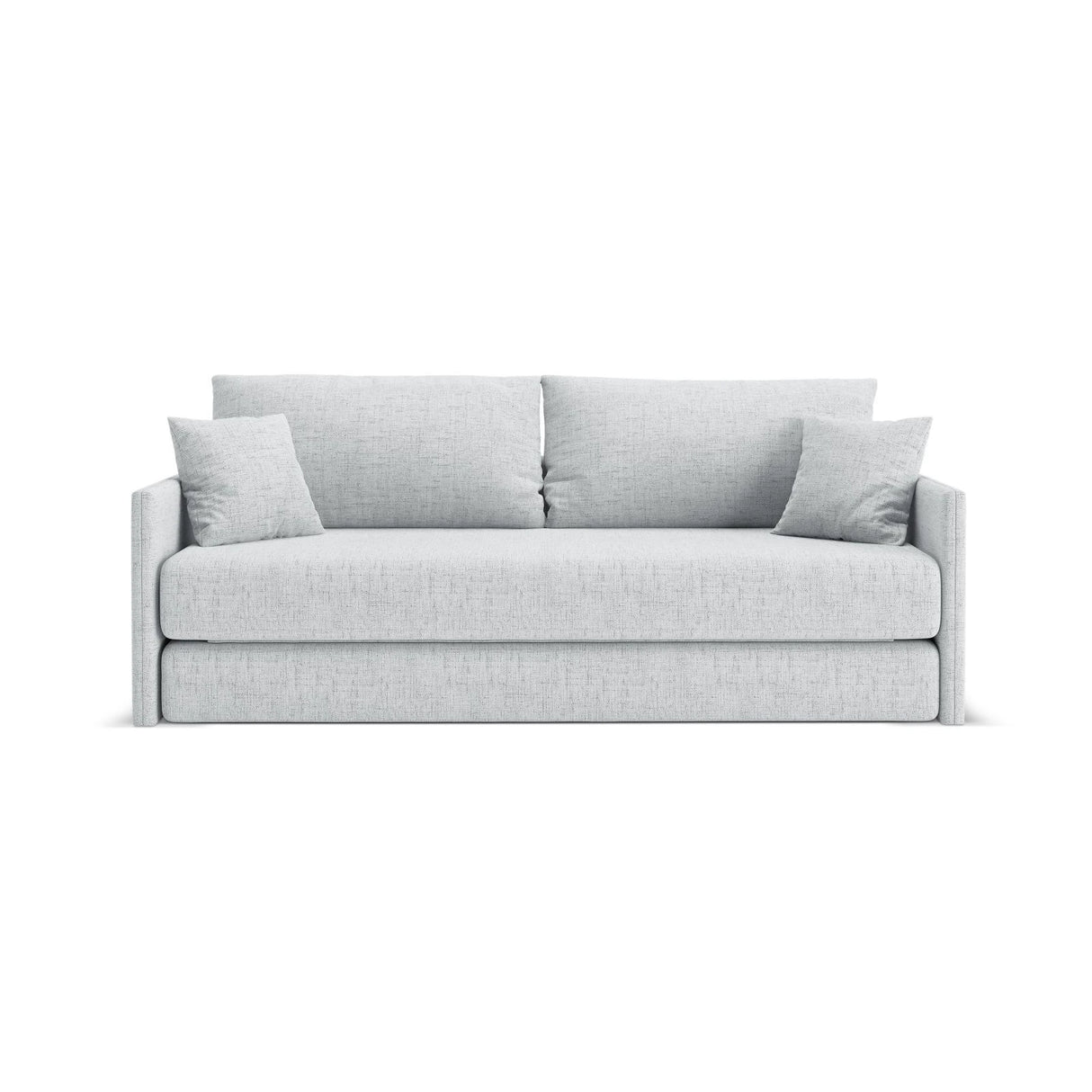 Shannon 3-Sitzer Sofa aus Strukturierter Stoff in Hellgrau (Moly 70), 209x94x87 cm von Cosmopolitan Design – Bild 1