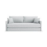 Shannon 3-Sitzer Sofa aus Strukturierter Stoff in Hellgrau (Moly 70), 209x94x87 cm von Cosmopolitan Design – Bild 1