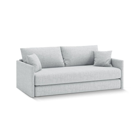 Shannon 3-Sitzer Sofa aus Strukturierter Stoff in Hellgrau (Moly 70), 209x94x87 cm von Cosmopolitan Design – Bild 3