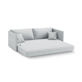Shannon 3-Sitzer Sofa aus Strukturierter Stoff in Hellgrau (Moly 70), 209x94x87 cm von Cosmopolitan Design – Bild 4