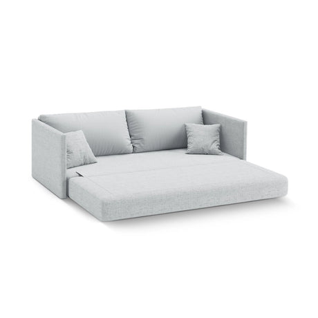 Shannon 3-Sitzer Sofa aus Strukturierter Stoff in Hellgrau (Moly 70), 209x94x87 cm von Cosmopolitan Design – Bild 4