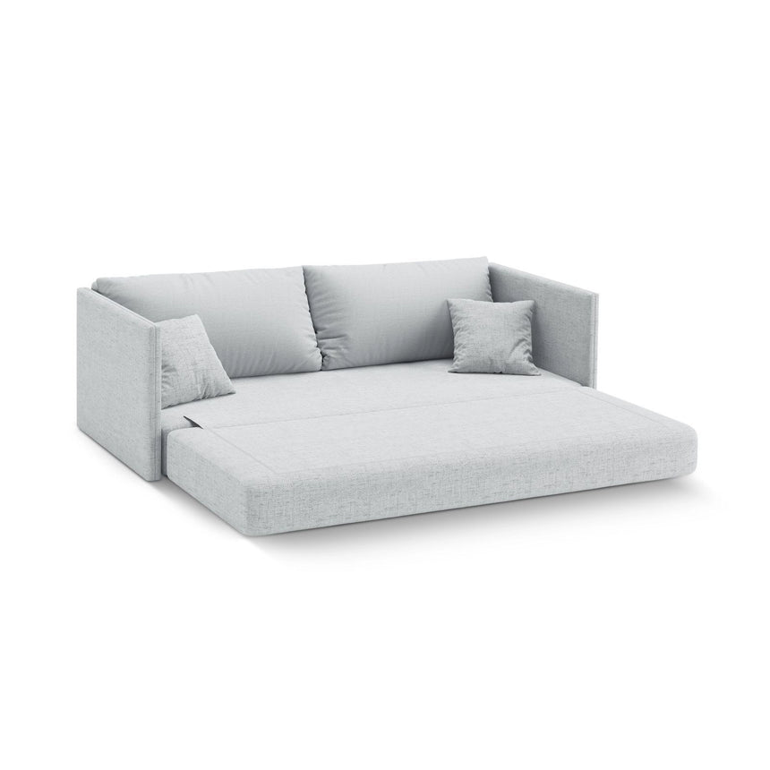 Shannon 3-Sitzer Sofa aus Strukturierter Stoff in Hellgrau (Moly 70), 209x94x87 cm von Cosmopolitan Design – Bild 4