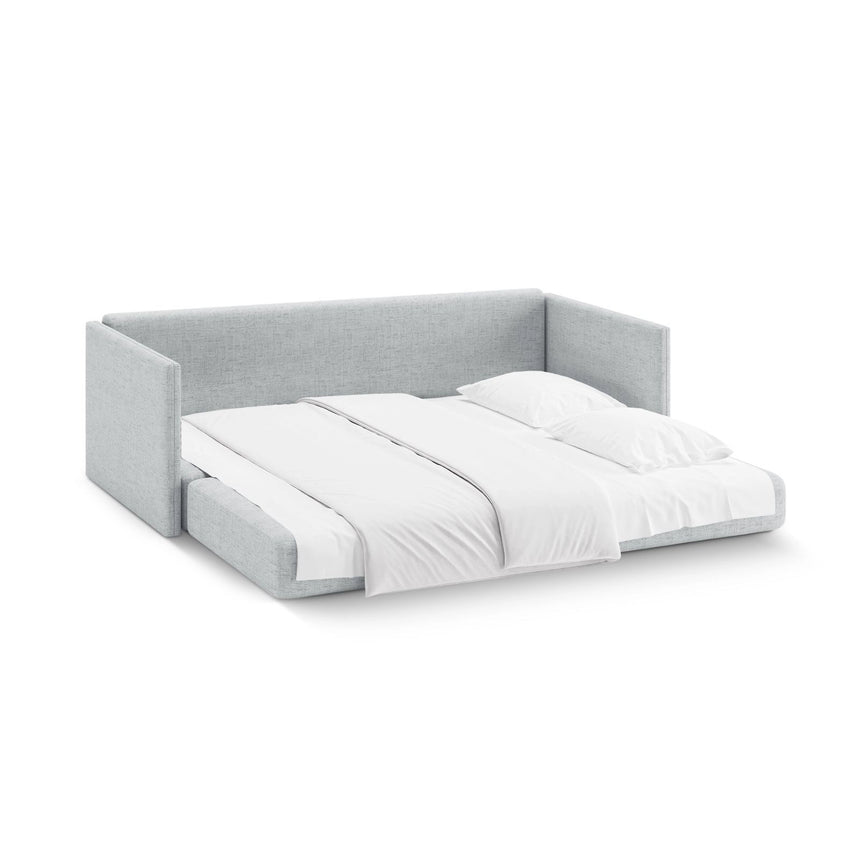 Shannon 3-Sitzer Sofa aus Strukturierter Stoff in Hellgrau (Moly 70), 209x94x87 cm von Cosmopolitan Design – Bild 5
