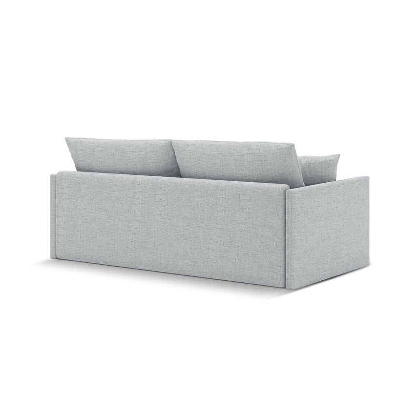 Shannon 3-Sitzer Sofa aus Strukturierter Stoff in Hellgrau (Moly 70), 209x94x87 cm von Cosmopolitan Design – Bild 6