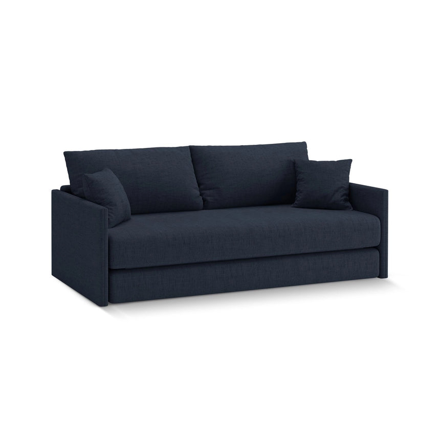 Shannon 3-Sitzer Sofa aus Strukturierter Stoff in Königsblau (Moly 79), 209x94x87 cm von Cosmopolitan Design – Bild 3