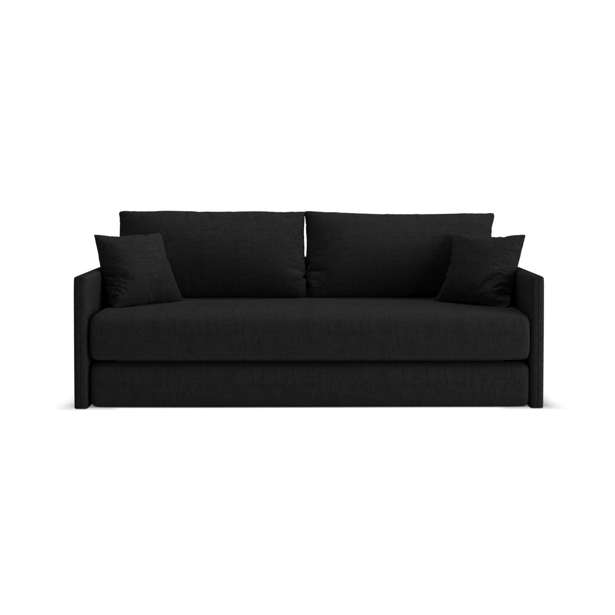 Shannon 3-Sitzer Sofa aus Strukturierter Stoff in Schwarz (Moly 99), 209x94x87 cm von Cosmopolitan Design – Bild 1