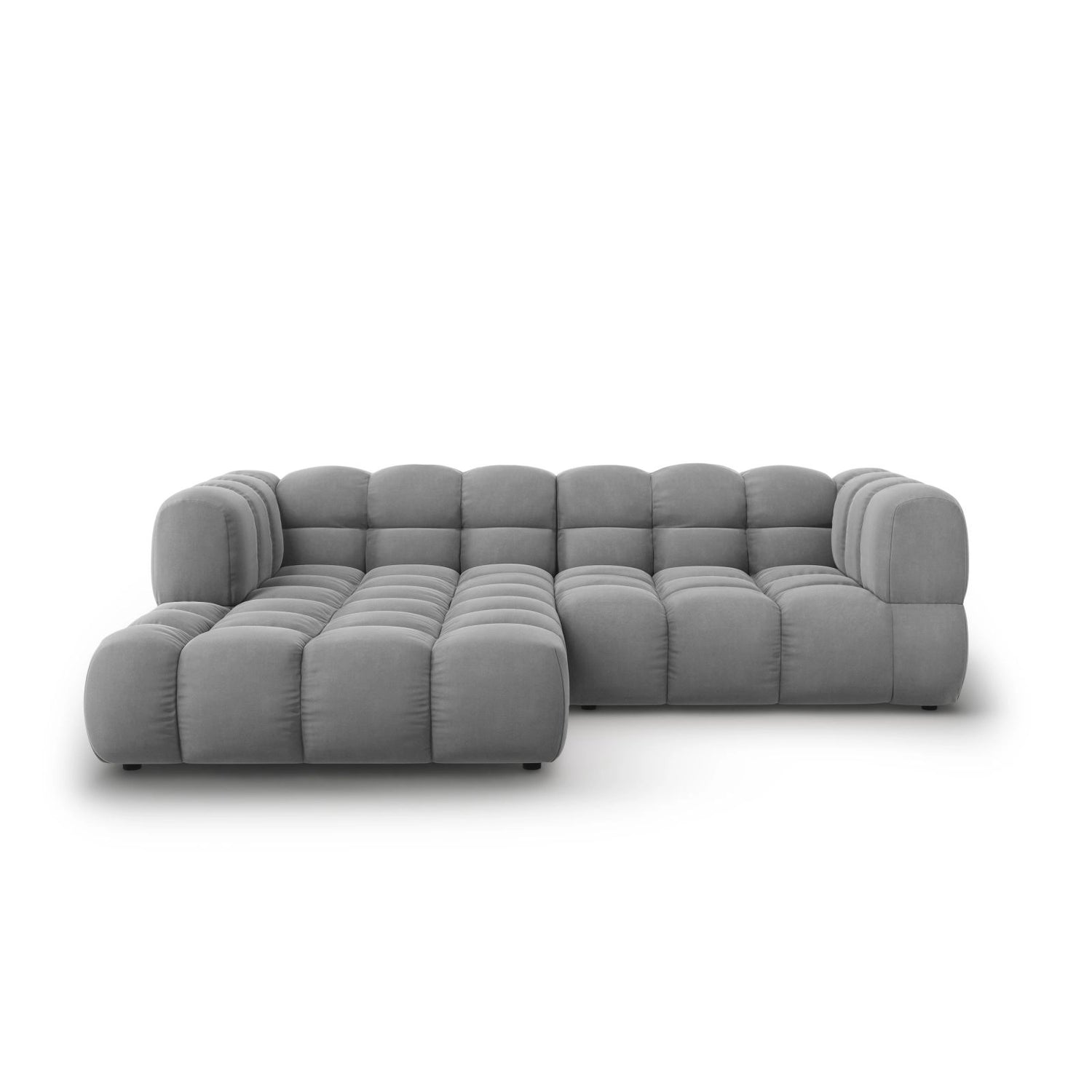 Sky 3-Sitzer Ecksofa, Linke Seite, aus Samt, 244x162x70 cm von Cosmopolitan Design – Bild 1