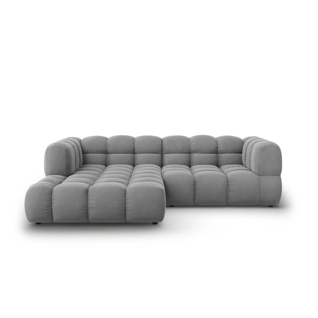 Sky 3-Sitzer Ecksofa, Linke Seite, aus Samt, 244x162x70 cm von Cosmopolitan Design – Bild 1