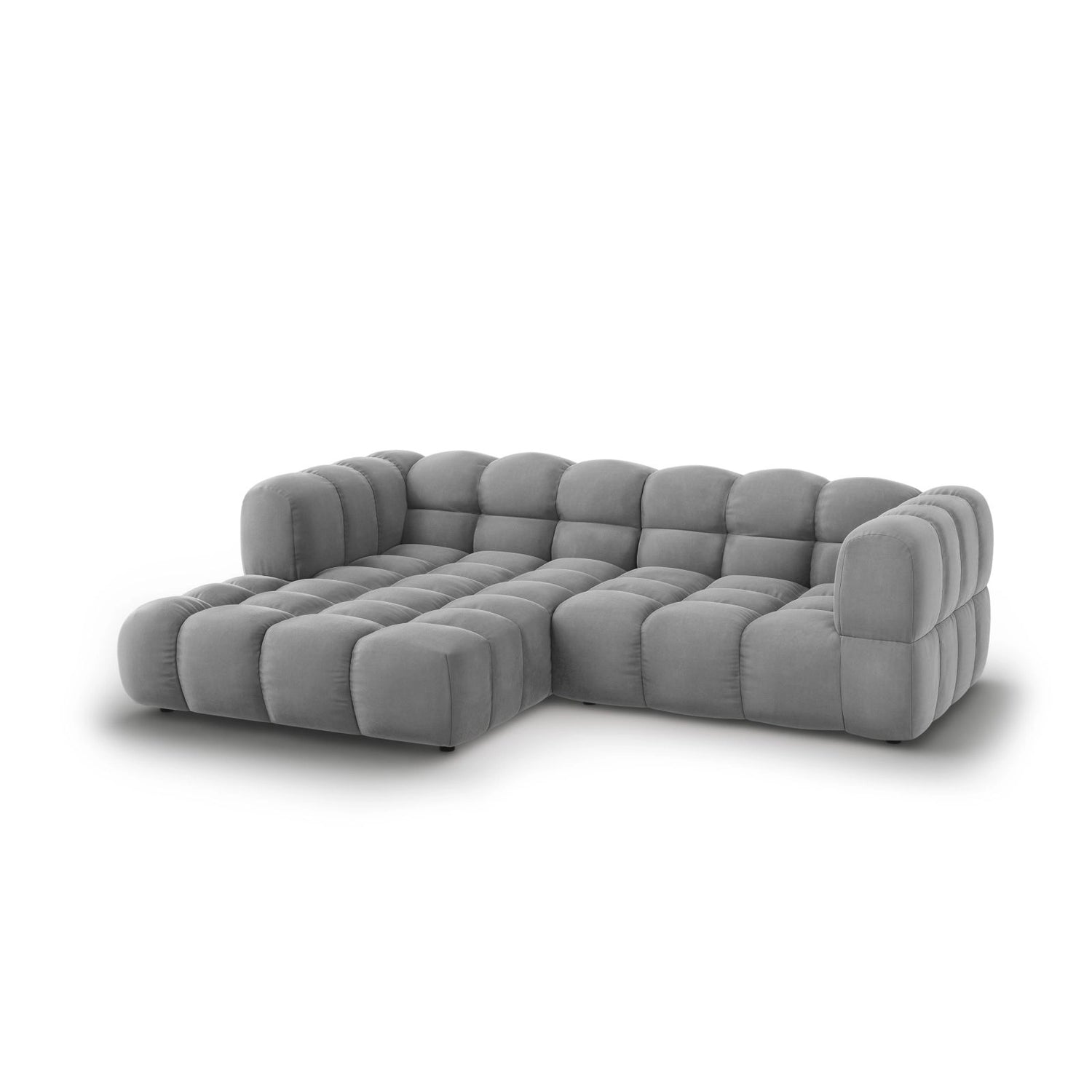 Sky 3-Sitzer Ecksofa, Linke Seite, aus Samt, 244x162x70 cm von Cosmopolitan Design – Bild 3