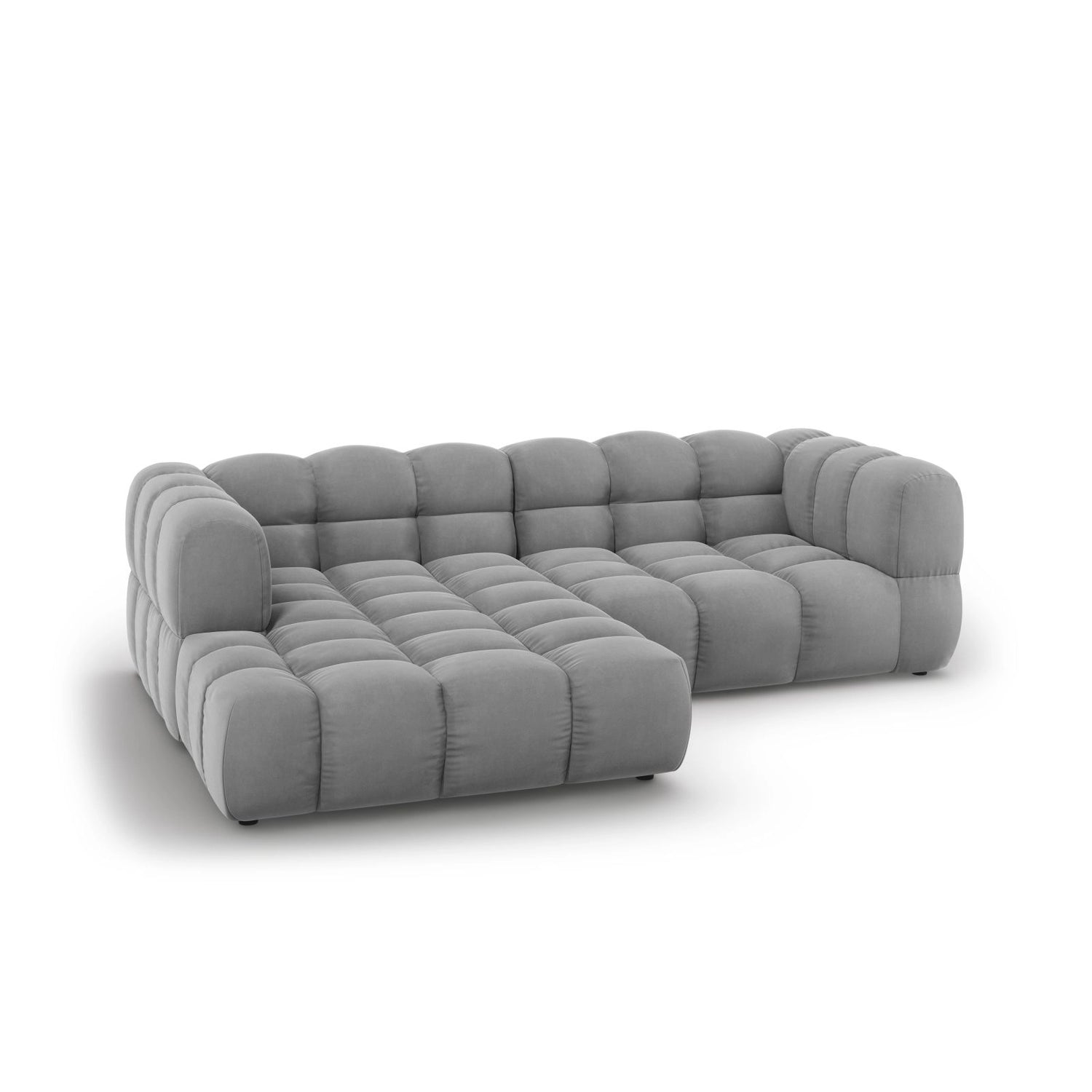 Sky 3-Sitzer Ecksofa, Linke Seite, aus Samt, 244x162x70 cm von Cosmopolitan Design – Bild 4