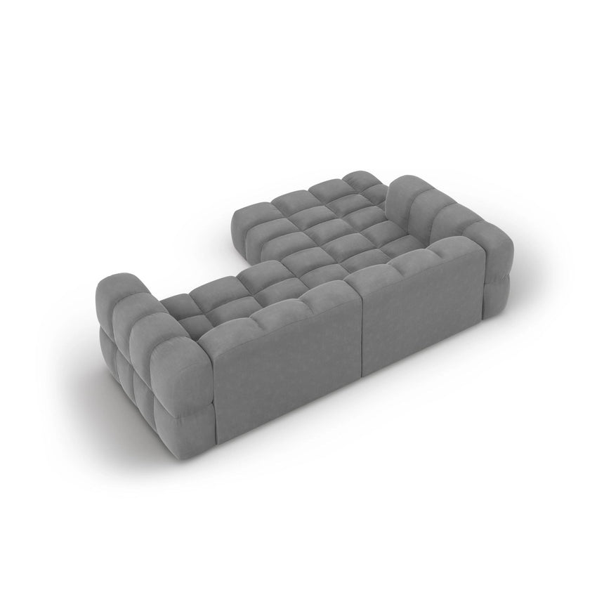 Sky 3-Sitzer Ecksofa, Linke Seite, aus Samt, 244x162x70 cm von Cosmopolitan Design – Bild 5