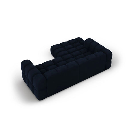 Sky 3-Sitzer Ecksofa, Linke Seite, aus Samt in Königsblau (Casino Deep Blue), 244x162x70 cm von Cosmopolitan Design – Bild 5