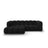 Sky 3-Sitzer Ecksofa, Linke Seite, aus Samt in Schwarz (Casino Black), 244x162x70 cm von Cosmopolitan Design – Bild 1