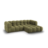 Sky 3-Sitzer Ecksofa, Rechte Seite, aus Samt in Hellgrün (Casino Forest), 244x162x70 cm von Cosmopolitan Design – Bild 3