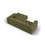 Sky 3-Sitzer Ecksofa, Rechte Seite, aus Samt in Hellgrün (Casino Forest), 244x162x70 cm von Cosmopolitan Design – Bild 5