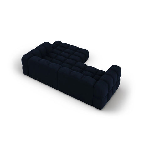 Sky 3-Sitzer Ecksofa, Rechte Seite, aus Samt in Königsblau (Casino Deep Blue), 244x162x70 cm von Cosmopolitan Design – Bild 5