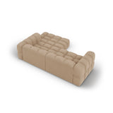 Sky 3-Sitzer Ecksofa, Rechte Seite, aus Samt in Sand (Casino Lion), 244x162x70 cm von Cosmopolitan Design – Bild 5