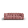 Sky 3-Sitzer Sofa aus Samt in Flamingo (Casino Salmon), 214x102x70 cm von Cosmopolitan Design – Bild 1