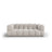 Sky 3-Sitzer Sofa aus Samt in Hellbeige (Casino Pearl), 214x102x70 cm von Cosmopolitan Design – Bild 1