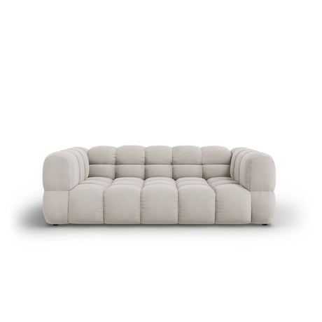 Sky 3-Sitzer Sofa aus Samt in Hellbeige (Casino Pearl), 214x102x70 cm von Cosmopolitan Design – Bild 1