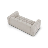 Sky 3-Sitzer Sofa aus Samt in Hellbeige (Casino Pearl), 214x102x70 cm von Cosmopolitan Design – Bild 4