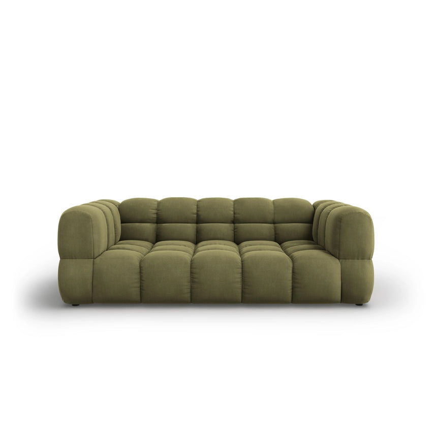 Sky 3-Sitzer Sofa aus Samt in Hellgrün (Casino Forest), 214x102x70 cm von Cosmopolitan Design – Bild 1