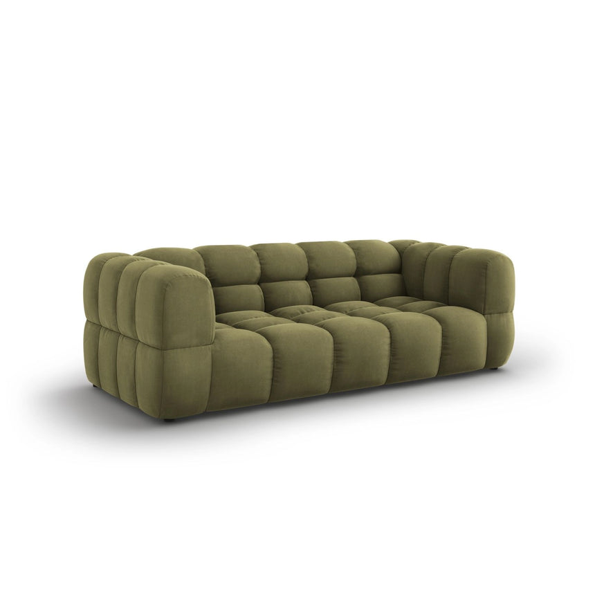 Sky 3-Sitzer Sofa aus Samt in Hellgrün (Casino Forest), 214x102x70 cm von Cosmopolitan Design – Bild 3