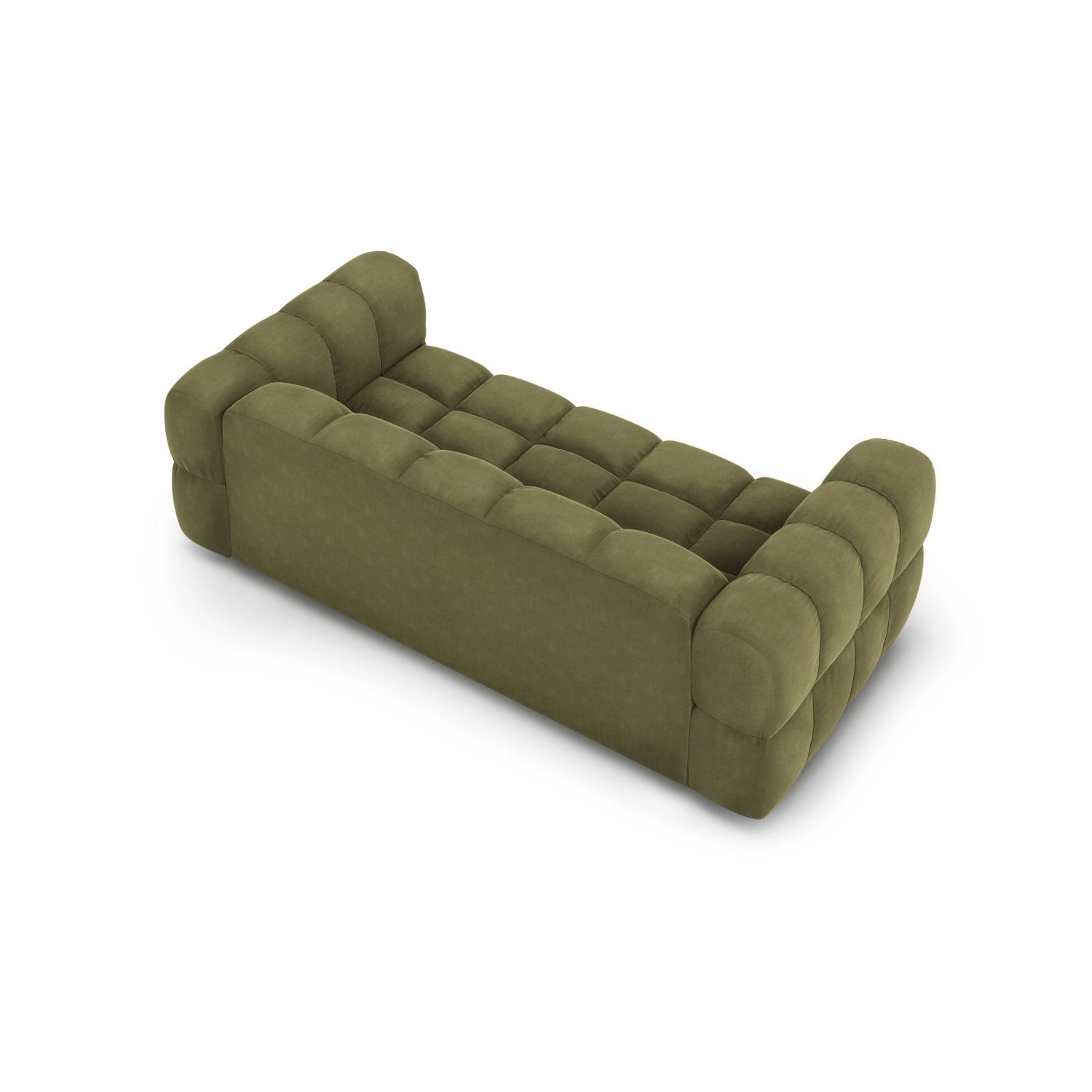 Sky 3-Sitzer Sofa aus Samt in Hellgrün (Casino Forest), 214x102x70 cm von Cosmopolitan Design – Bild 4