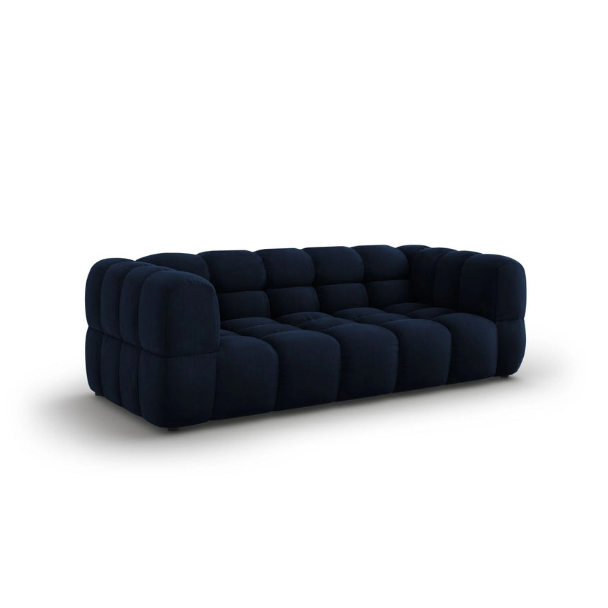 Sky 3-Sitzer Sofa aus Samt in Königsblau (Casino Deep Blue), 214x102x70 cm von Cosmopolitan Design – Bild 3