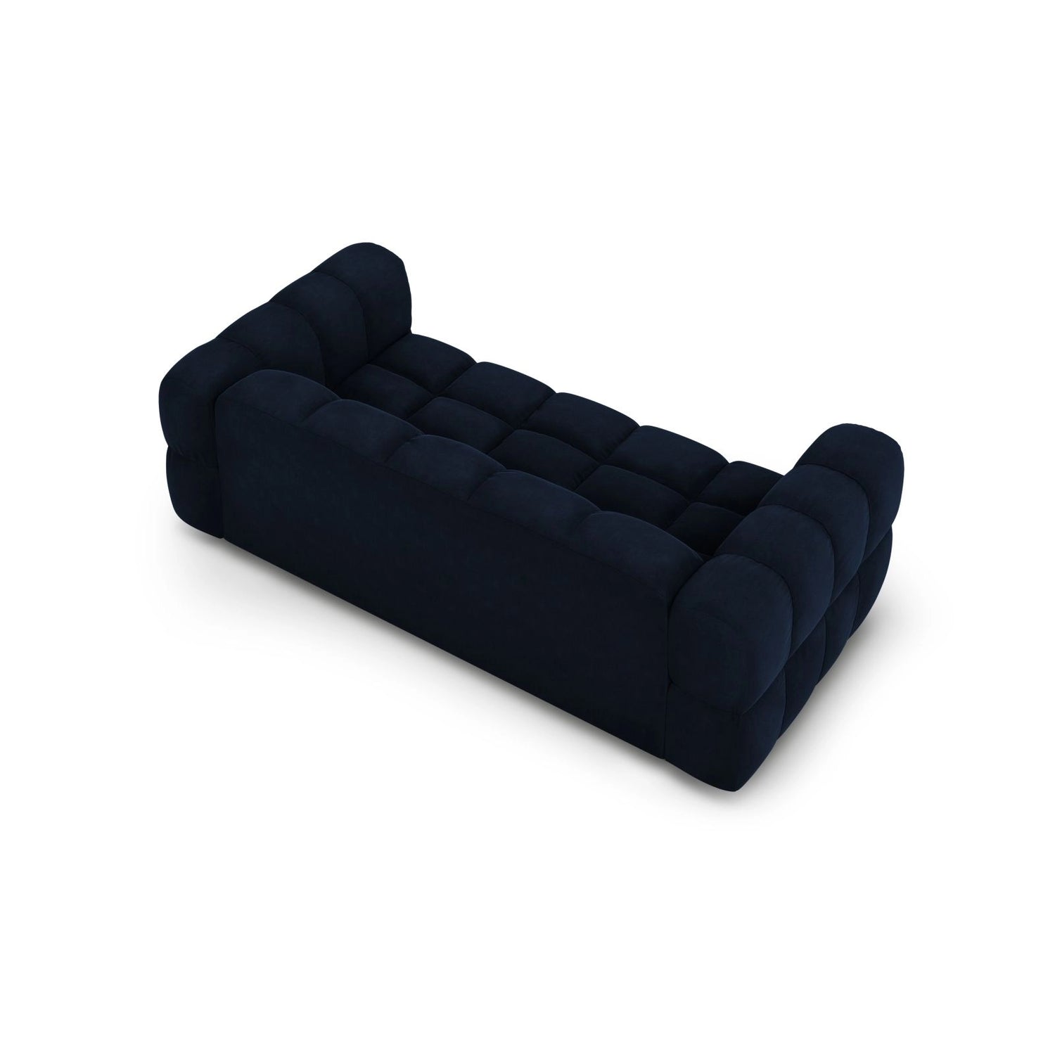 Sky 3-Sitzer Sofa aus Samt in Königsblau (Casino Deep Blue), 214x102x70 cm von Cosmopolitan Design – Bild 4