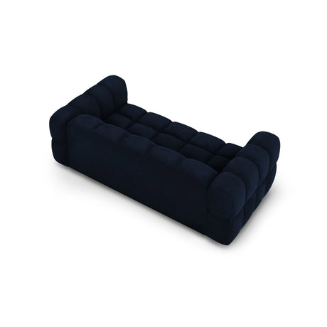 Sky 3-Sitzer Sofa aus Samt in Königsblau (Casino Deep Blue), 214x102x70 cm von Cosmopolitan Design – Bild 4