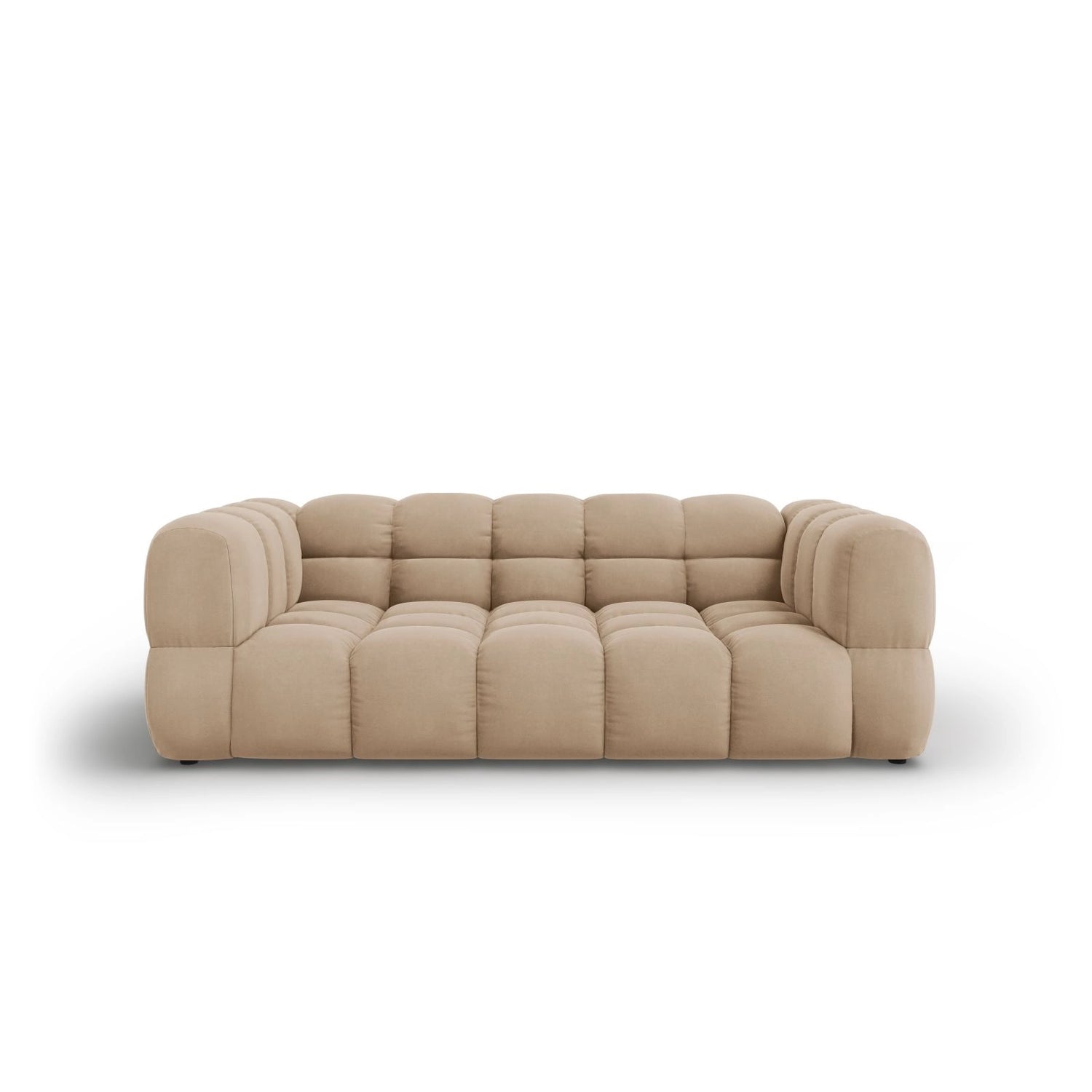 Sky 3-Sitzer Sofa aus Samt in Sand (Casino Lion), 214x102x70 cm von Cosmopolitan Design – Bild 1