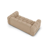 Sky 3-Sitzer Sofa aus Samt in Sand (Casino Lion), 214x102x70 cm von Cosmopolitan Design – Bild 4